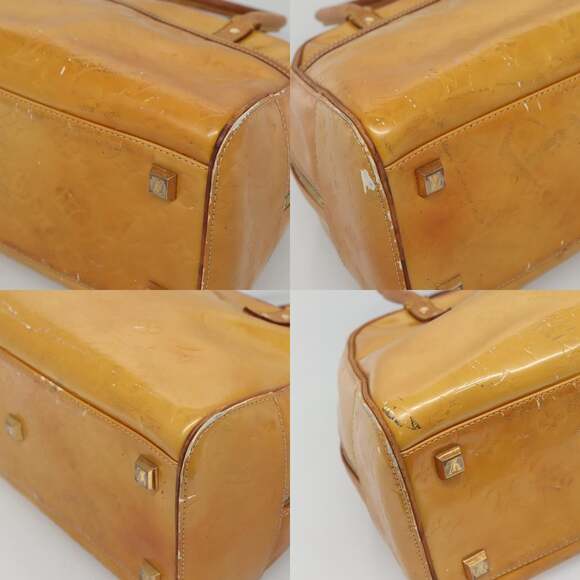 LOUIS VUITTON Monogram Vernis Tompkins Square Hand Bag Beige M91149 - Picture 10 of 13